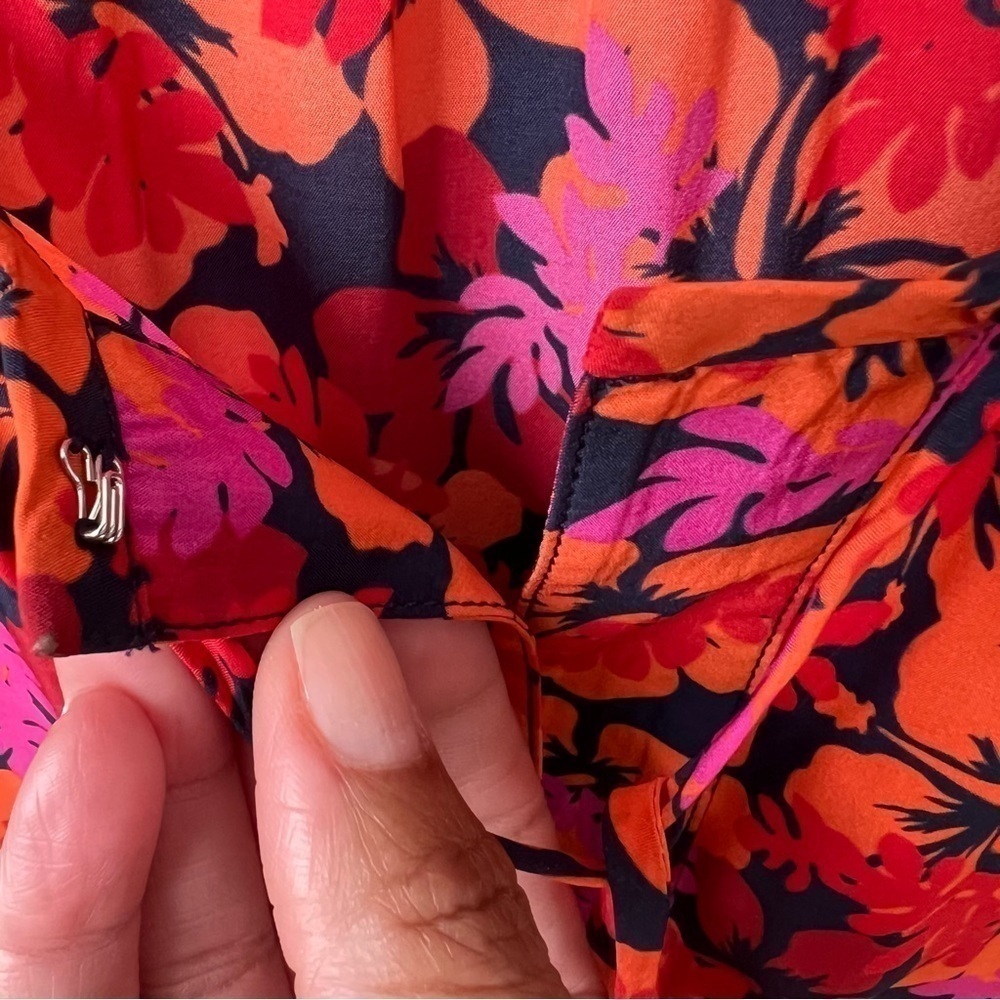 Derek Lam 10 Crosby Aria Floral Tassels Tie Blouse Lightweight Boho Multi Sz 2 - Picture 12 of 12